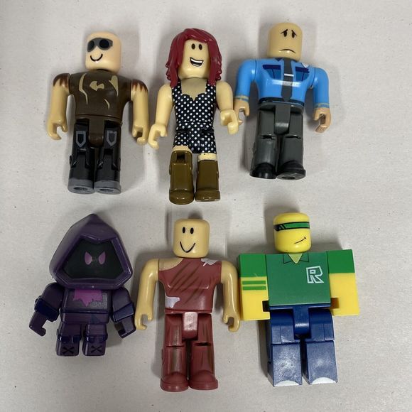 Roblox Figurines Lot Of 21 Full Action Figures W/ Extras Heads Hair No Codes Toy - Picture 4 of 6